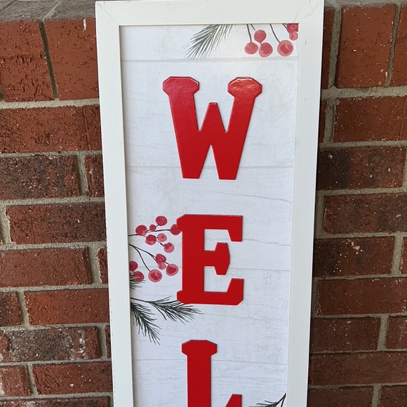 “Welcome“ Holiday Christmas sign - Picture 5 of 7